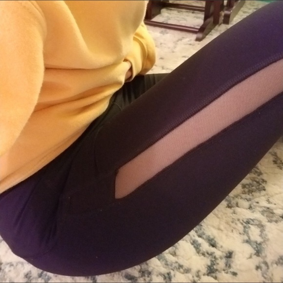 Mid-rise Leggings with Mesh Side | Aeropostale LLD - Picture 2 of 8